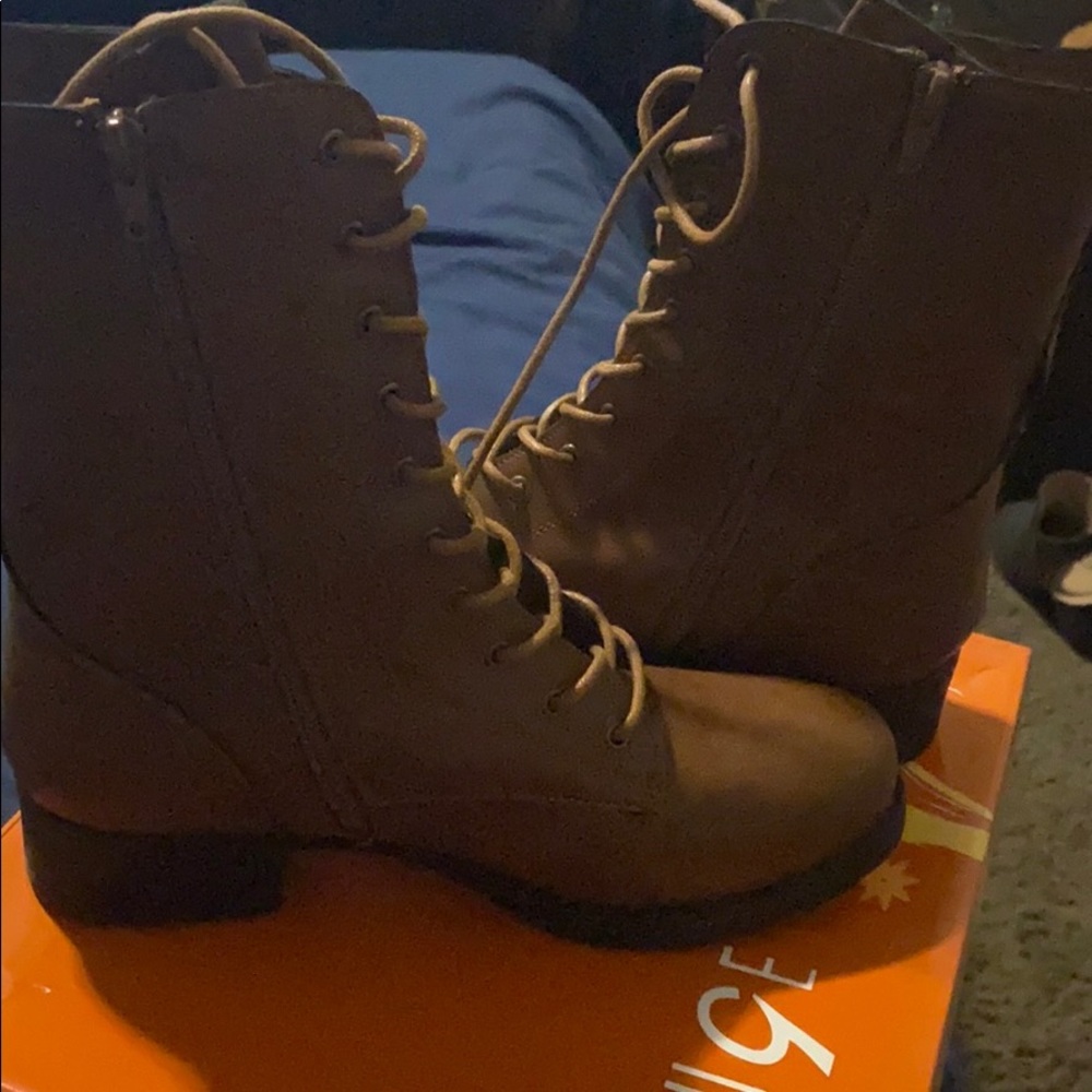Brown chestnut color boots